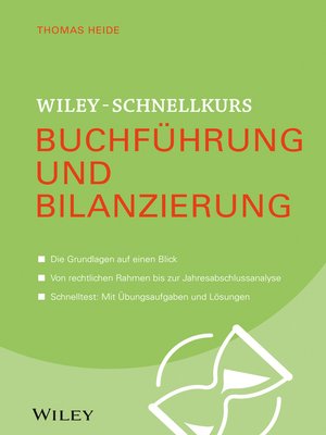 cover image of Wiley-Schnellkurs Buchführung und Bilanzierung